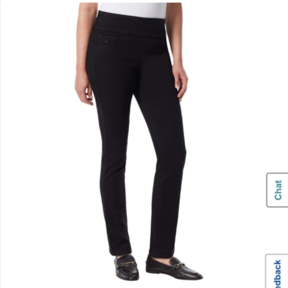 GLORIA VANDERBILT BLK STRETCH JEAN 8P